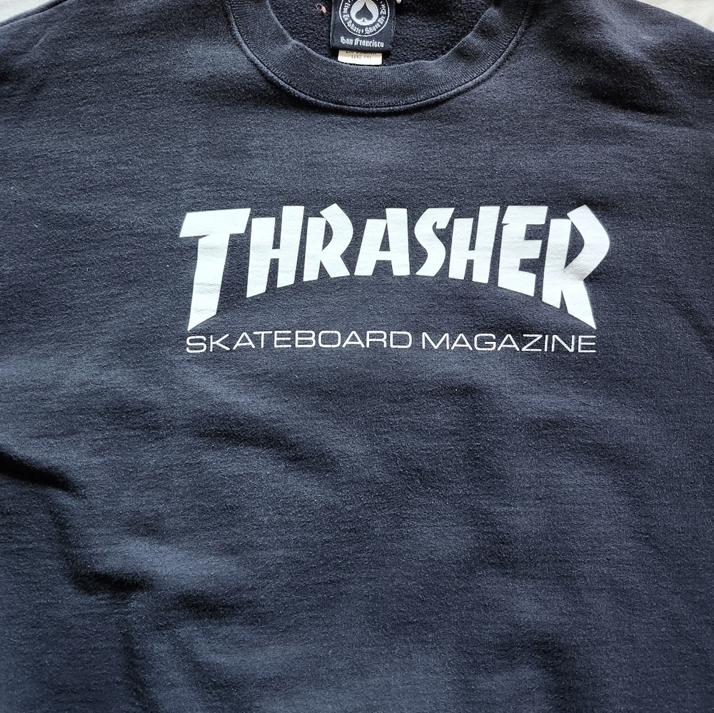 Black Thrasher Crewneck Sweater